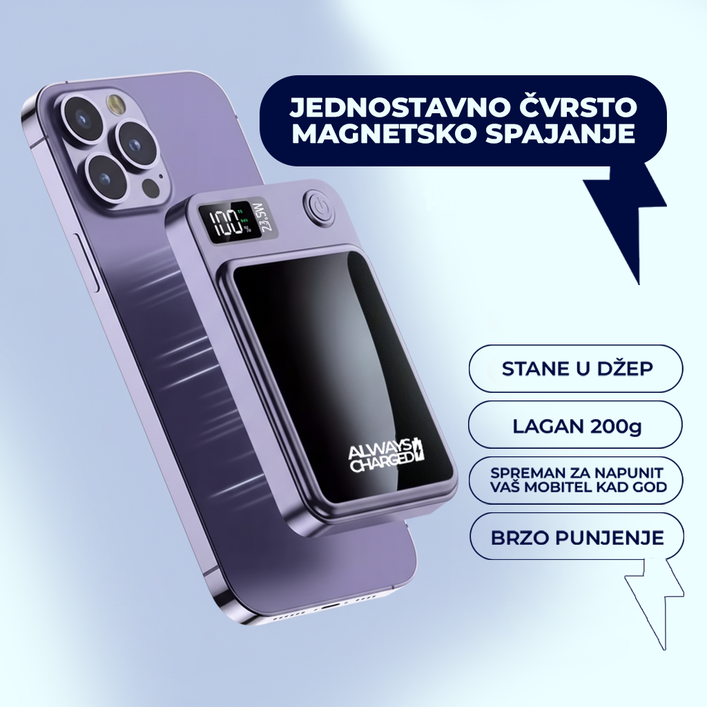 AlwaysCharged™ Bežična Prijenosna Baterija